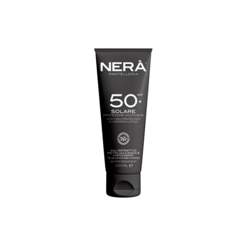 Nera' pantelleria travel size crema solare protezione molto alta spf50+ 100 ml