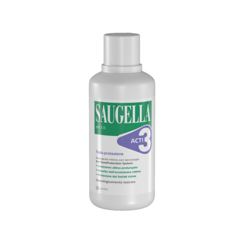 Saugella acti3 tripla protezione detergente intimo 500 ml