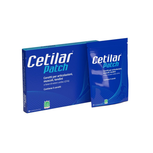 Cerotto monouso cetilar patch per articolazioni muscoli e tendini 5 pezzi