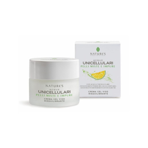 Nature's acque unicellulari crema gel viso riequilibrante 50 ml
