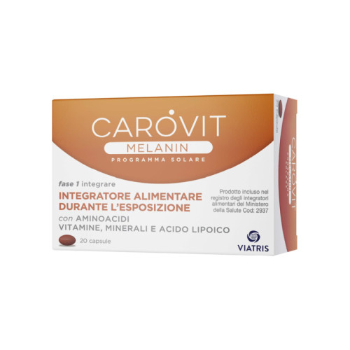 Carovit melanin programma solare 20 capsule