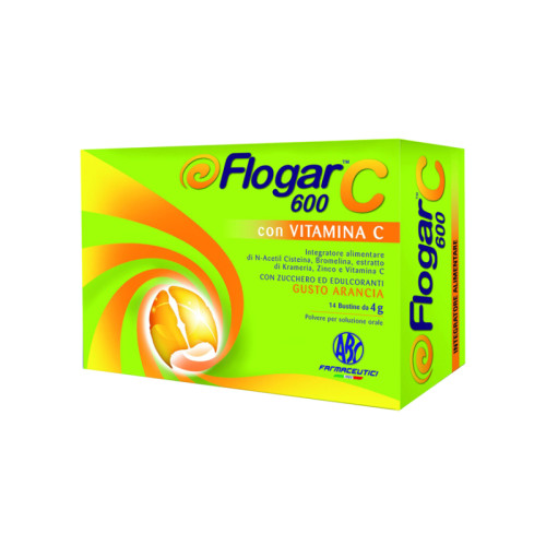 Flogar  c 600 con vitamina c 14 bustine gusto arancia