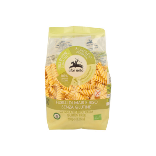 Fusilli mais e riso bio 250 g
