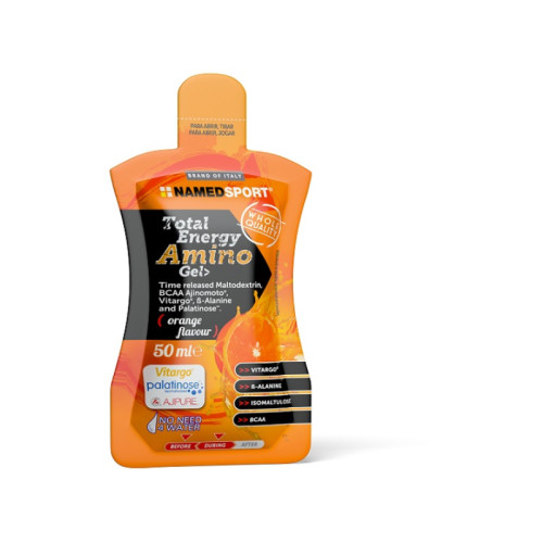 Total energy amino gel orange flavour 50 ml