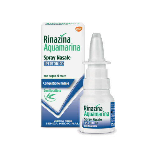 Rinazina aquamarina spray nasale ipertonico con eucalipto 20 ml