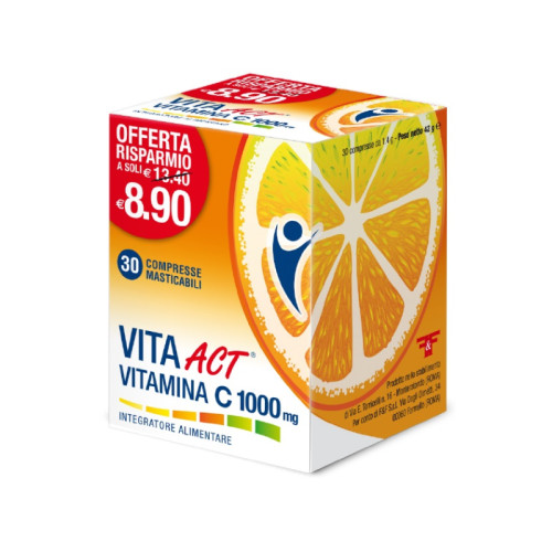 Vita act vitamina c 1000mg 30 compresse masticabili