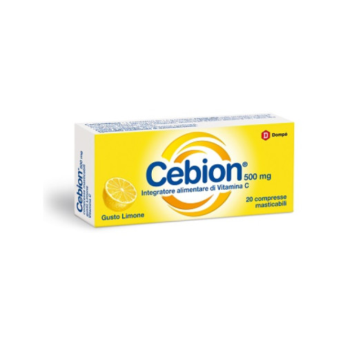 Cebion masticabile limone vitamina c 500 mg 20 compresse