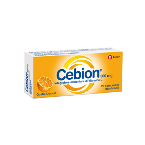 Cebion masticabile arancia vitamina c 500 mg 20 compresse