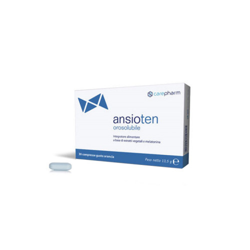 Ansioten orosolubile 30 compresse arancia senza zuccheri glutine e lattosio con edulcoranti