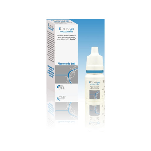 Icross gel gocce oculari acido ialuronico cross-linkato 0,4% 8 ml