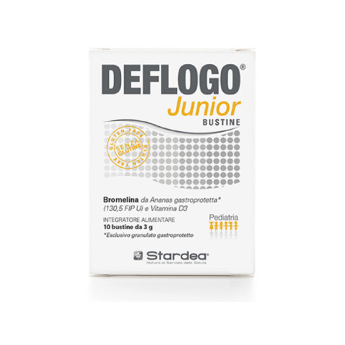 Deflogo junior 10 bustine senza glutine senza lattosio