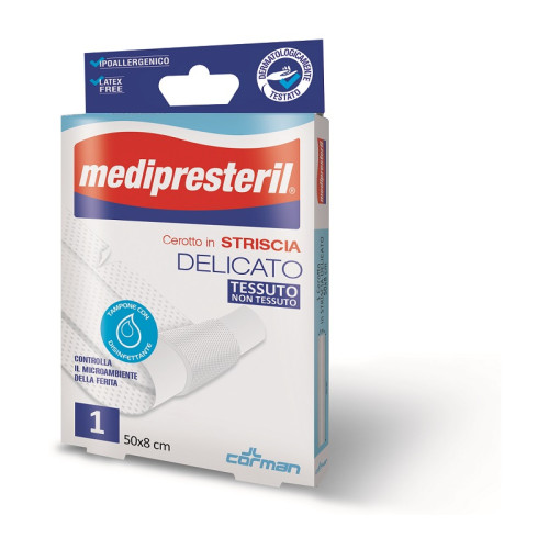 Cerotto in striscia medipresteril flessibile 50x8cm