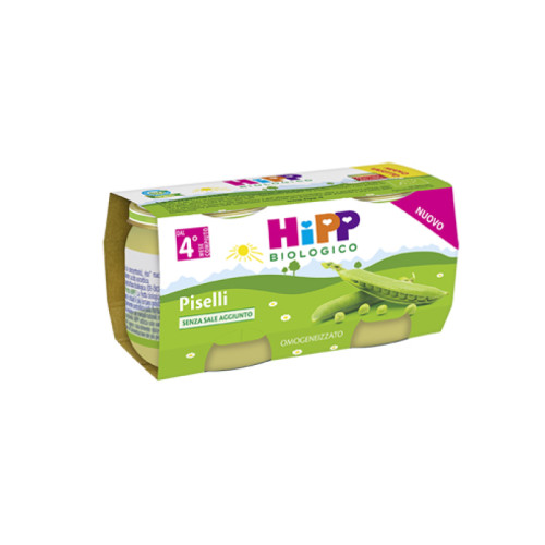 Hipp bio omogeneizzato piselli 2x80 g