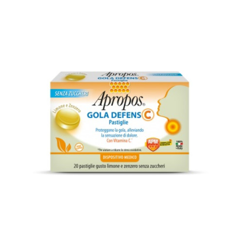 Apropos gola defens c limone/zenzero 20 pastiglie