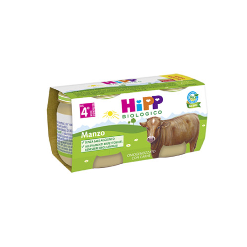Hipp bio hipp bio omogeneizzato manzo 2x80 g