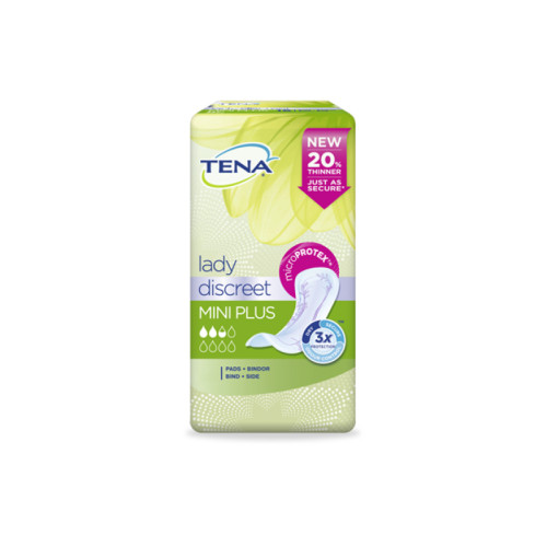 Pannolone sagomato tena discreet mini plus 16 pezzi