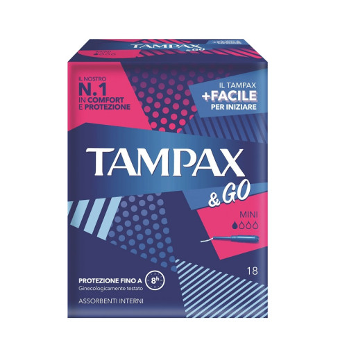 Tampax & go mini 18 pezzi