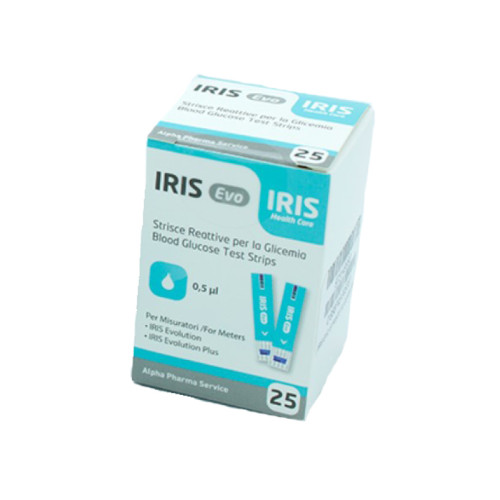 Strisce misurazione glicemia irix evo 25 pezzi