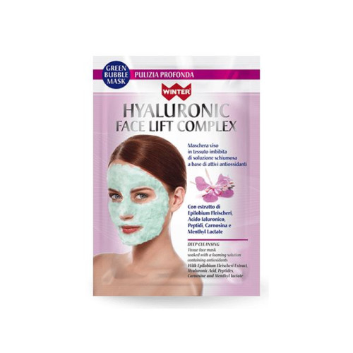 Winter hyaluronic face lift complex maschera viso bubble pulizia profonda 23 ml