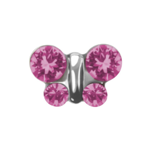 System 75 farfalla rosa acciaio 350