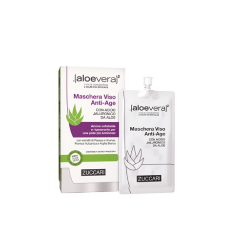 Aloevera2 maschera viso antiage 4 sacchetti 20 ml