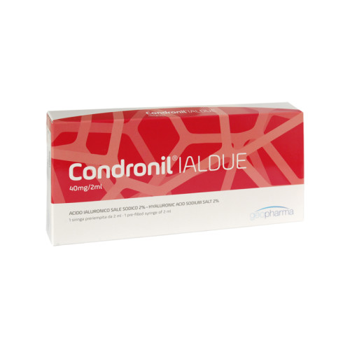 Siringa intra-articolare condronil ialdue preriempita acido ialuronico sale sodico 40 mg 2 ml
