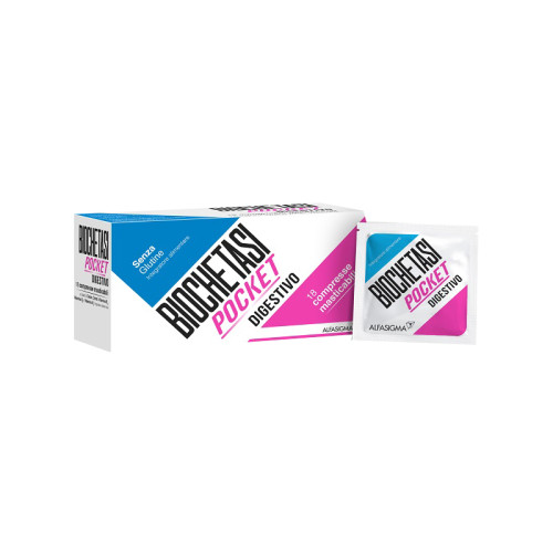 Biochetasi pocket digestivo 18 compresse masticabili nuova formulazione