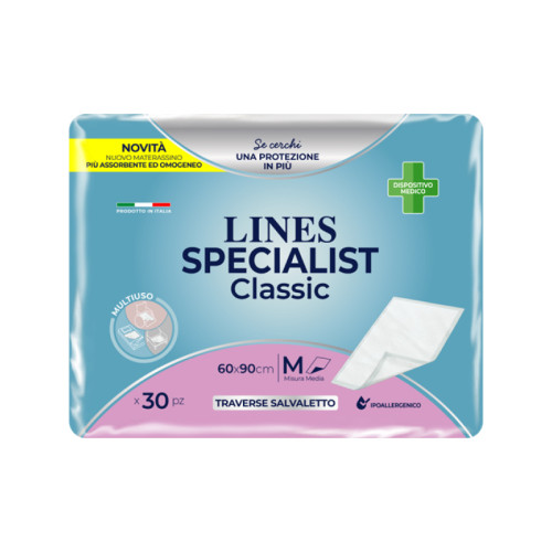 Traversa assorbente lines specialist classic misura 60x90 cm 30 pezzi