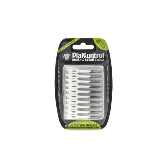 Plakkontrol brush & clean carbon 40 pezzi