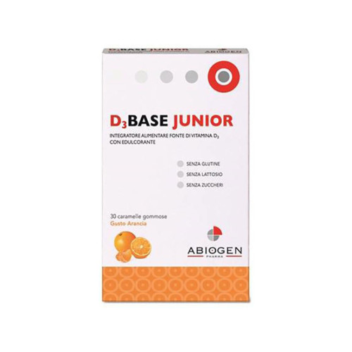 D3base junior 30 caramelle gommose arancia