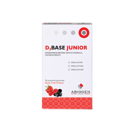 D3base junior 30 caramelle gommose frutti di bosco