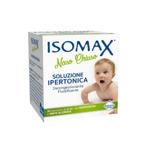 Soluzione ipertonica isomax naso chiuso 20 flaconcini da 5 ml