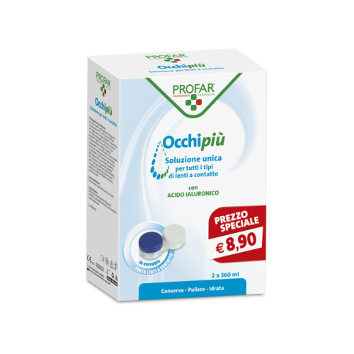 Profar occhipiu' soluzione unica 2 flaconi da 360 ml ce