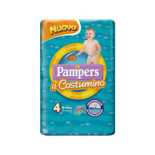 Pampers costumino baby shark cp s 4-5 11 pezzi