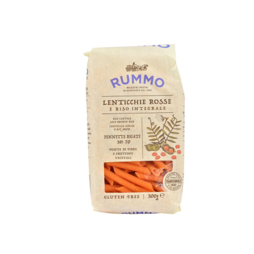 Rummo pennette rigate n 70 lenticchie rosse e riso integrale 300 g