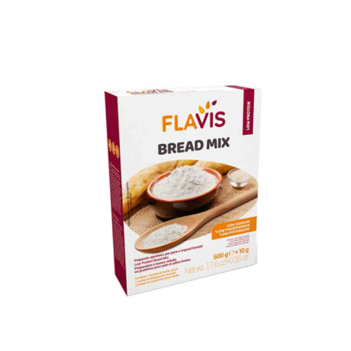 Flavis bread mix preparato per pane e impasti lievitati aproteici 500 g