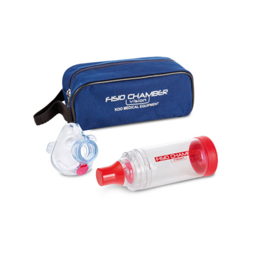 Fisiochamber vision plus camera di inalazione con boccaglio e maschera periatrica
