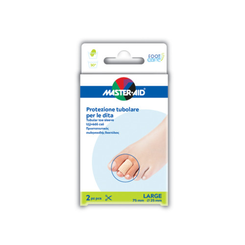Protezione tubolare in gel master-aid footcare elasticizzato large 7,5 cm 20 mm 2 pezzi c5