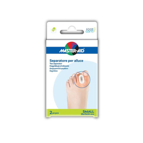 Separatore dita in gel master-aid footcare per alluce small 2 pezzi d1