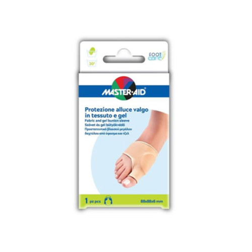 Protezione in gel e tessuto master-aid footcare per alluce valgo 1 pezzo d5