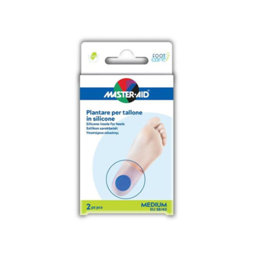 Talloniera in due tipologie di silicone master-aid footcare medium 2 pezzi f3