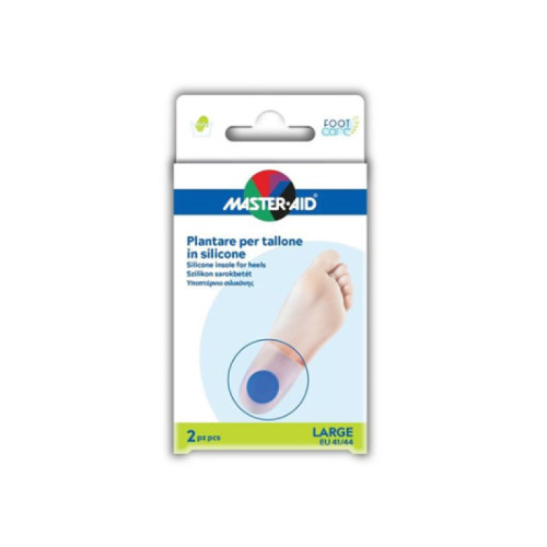 Talloniera in due tipologie di silicone master-aid footcare large 2 pezzi f4