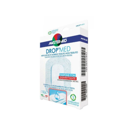 Medicazione master-aid drop med 10 x 10 cm 5 pezzi