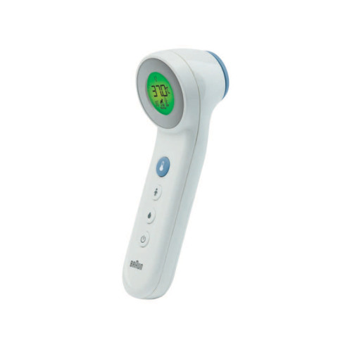 Termometro braun touch + no touch modello bnt400 3 in 1 per misurazione temperatura a distanza della fronte cibo e bagno