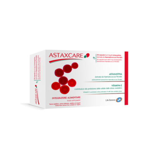 Astaxcare 30 capsule molli da 770 mg senza glutine senza lattosio