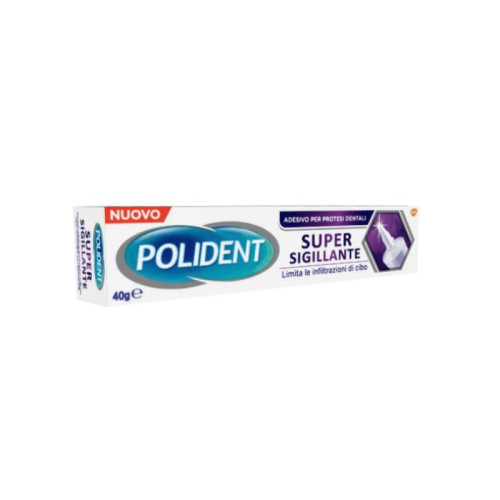 Polident super tenuta+sigillante adesivo protesi dentale 40 g