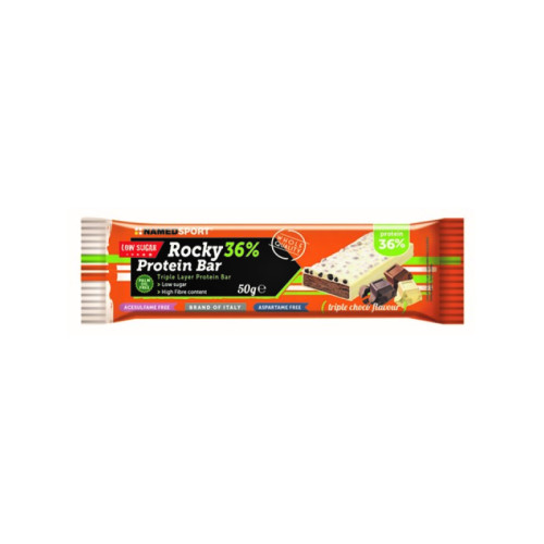 Rocky 36% protein bar triple choco barretta 50 g