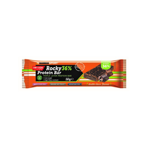 Rocky 36% protein bar double choco barretta 50 g