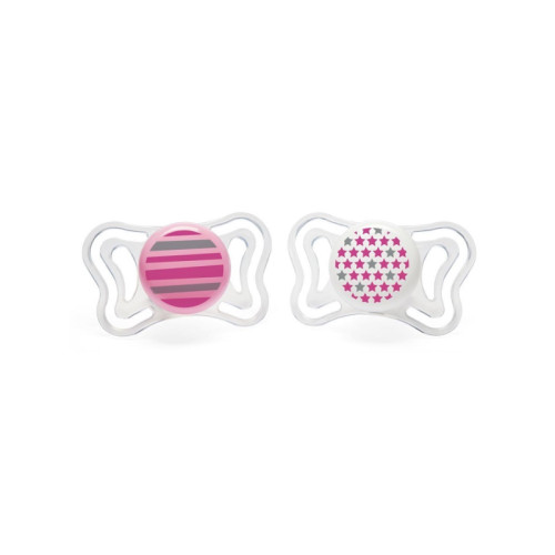 Chicco succhietto light girl silicone 6-16 mesi 2 pezzi