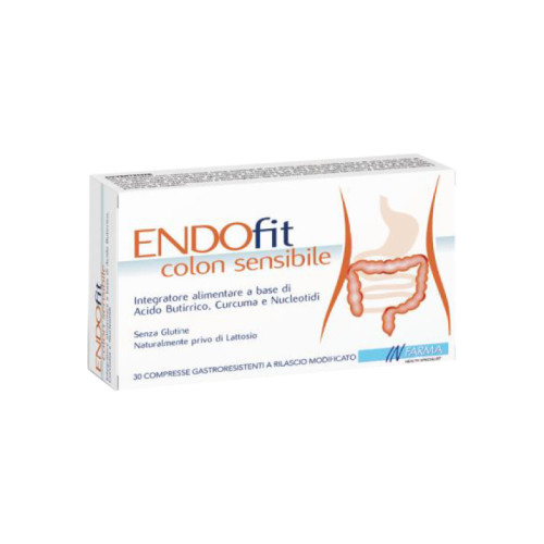 Endofit colon sensibile 30 compresse gastroresistenti a rilascio modificato